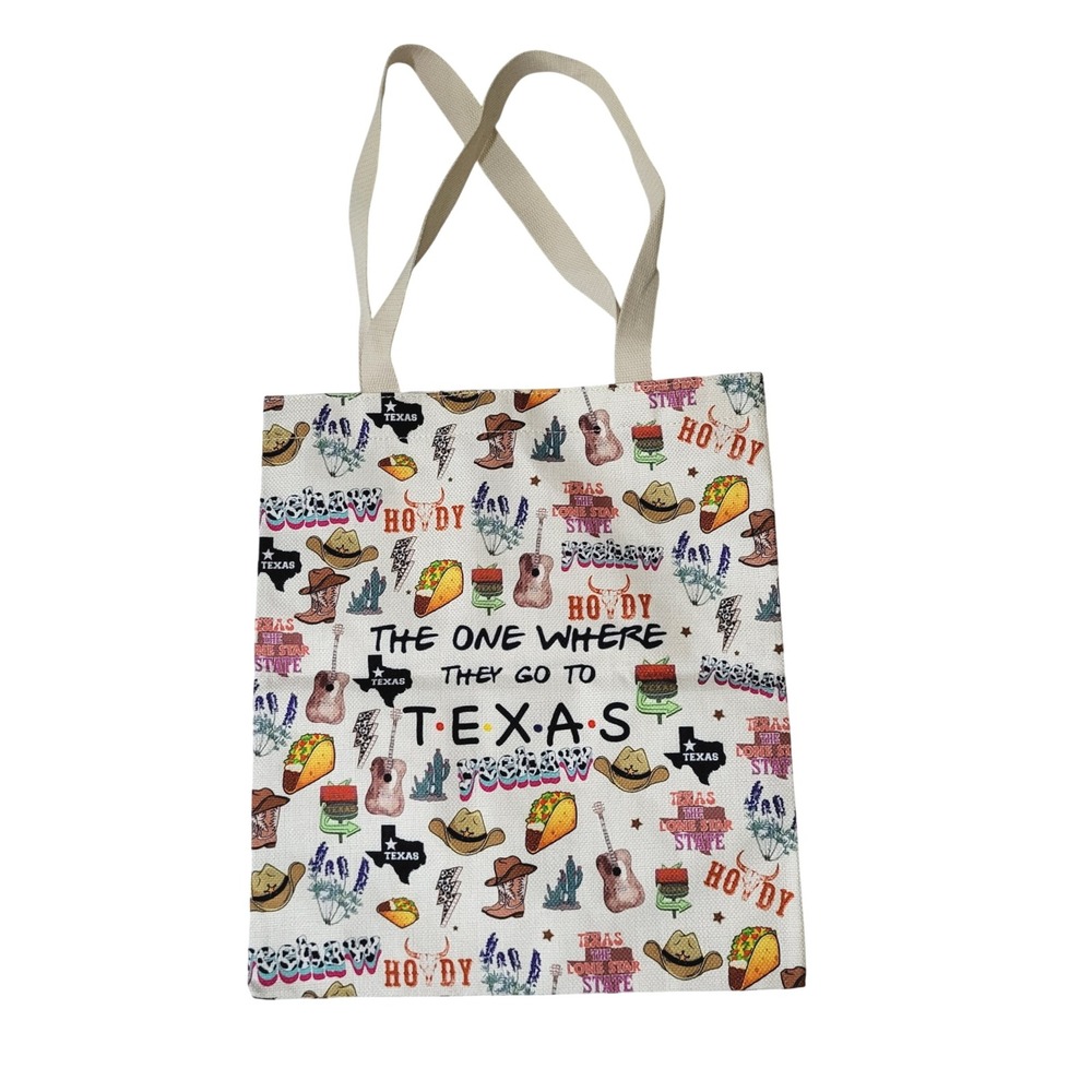 Texas Tote Bag The One Where They Go To Friends TV Show Inspired Souvenir